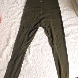 Army Green Lululemon Leggings